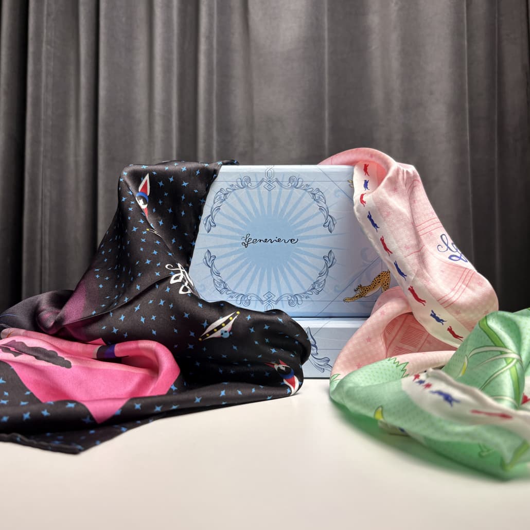 Holiday gift box with curated Genevieve pieces